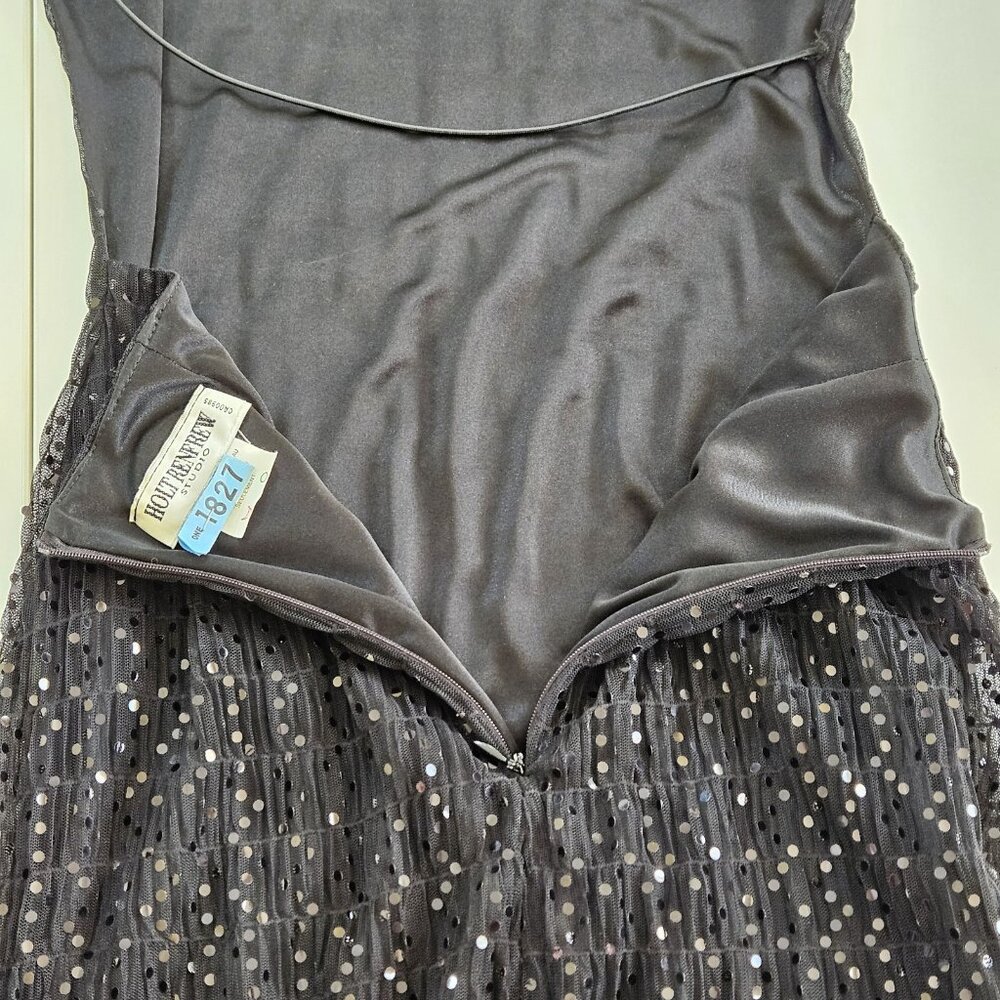 Elegant Black Sequin Mini Dress - Picture 11 of 16